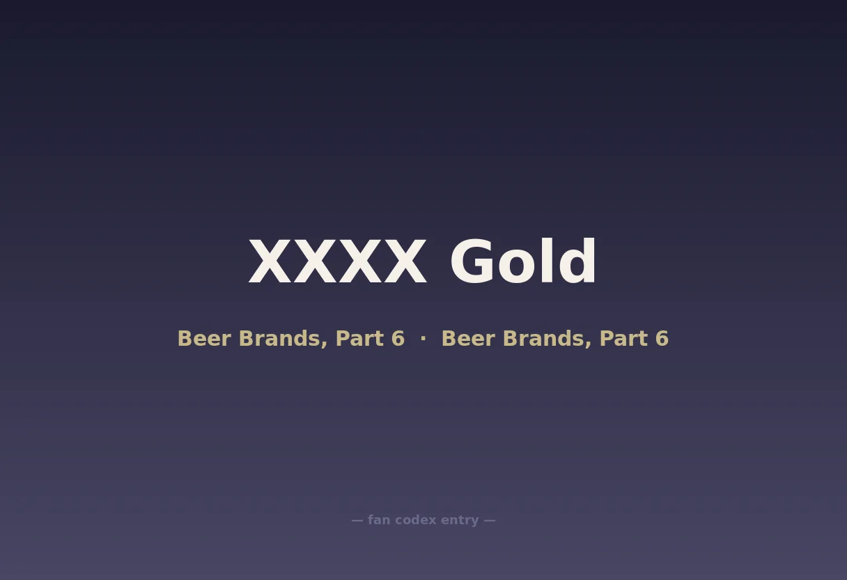 XXXX Gold