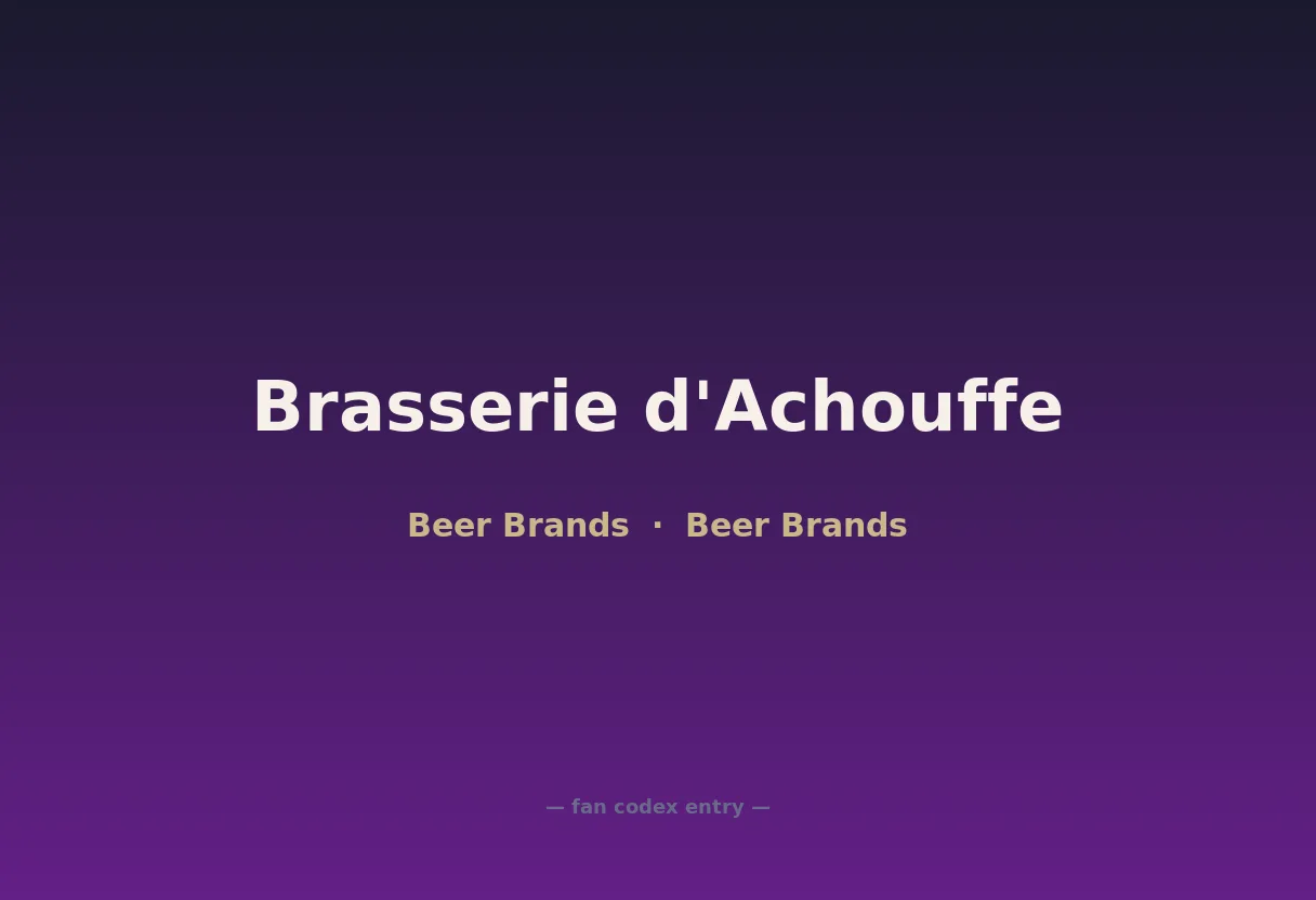 Brasserie d'Achouffe
