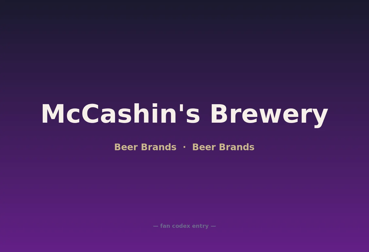 McCashin's Brewery