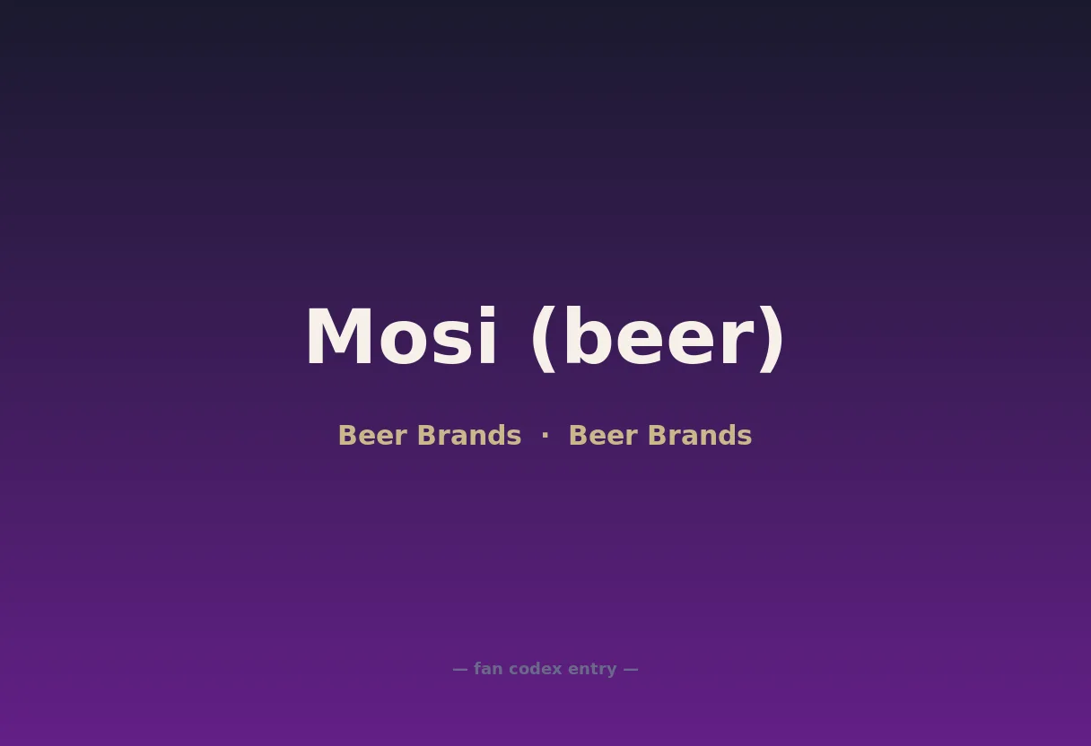 Mosi (beer)