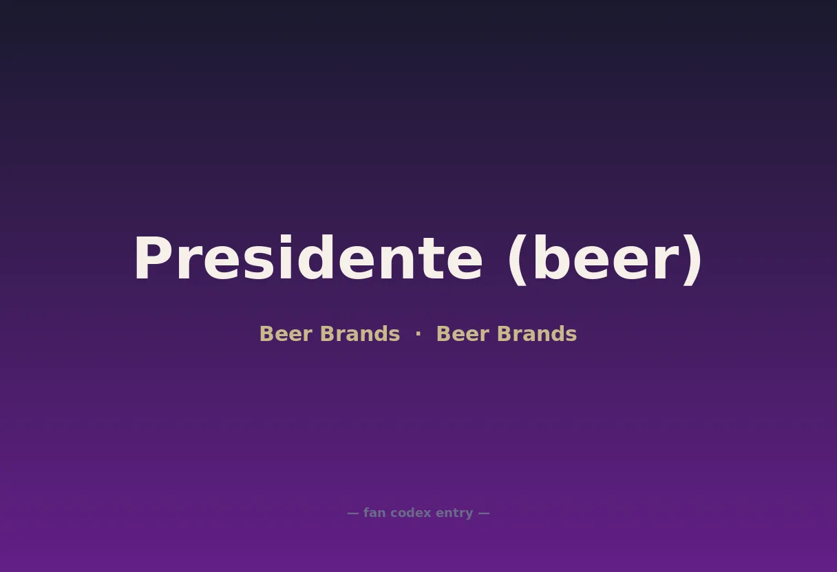 Presidente (beer)