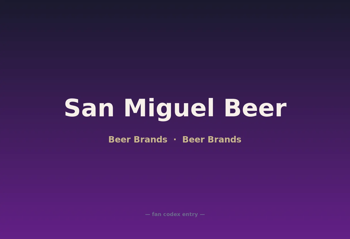 San Miguel Beer