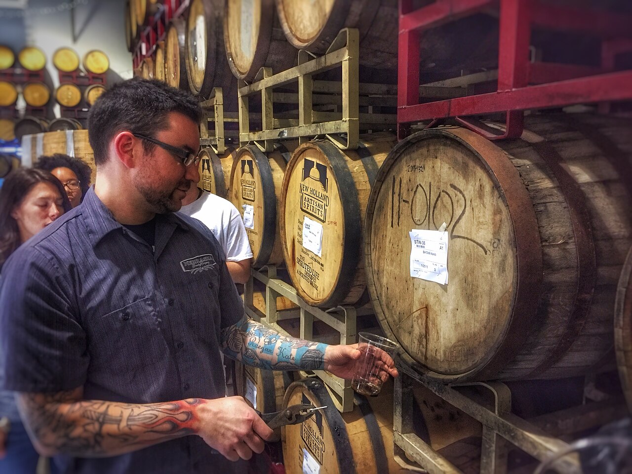 Bourbon barrel aged beer
