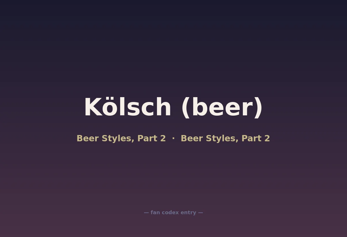 Kölsch (beer)
