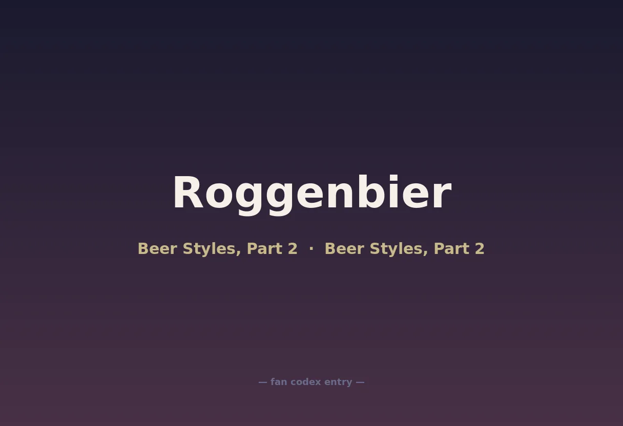 Roggenbier