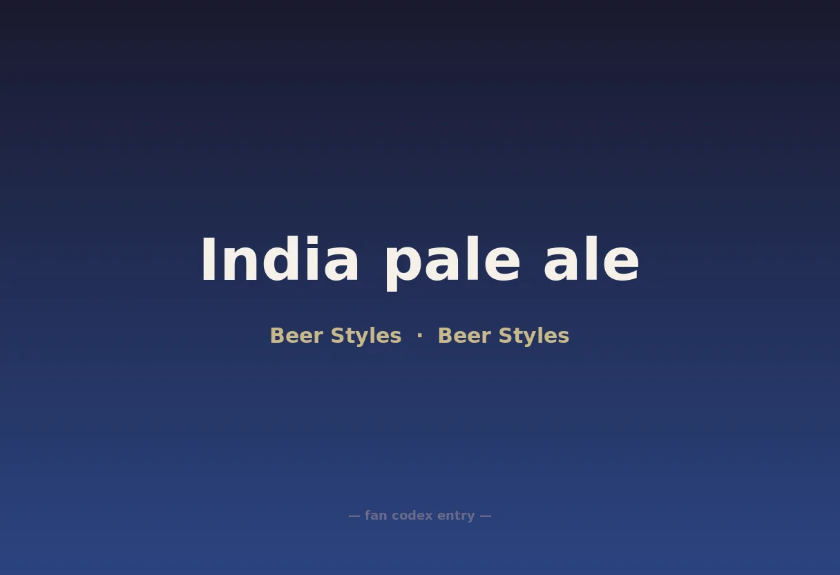 India pale ale