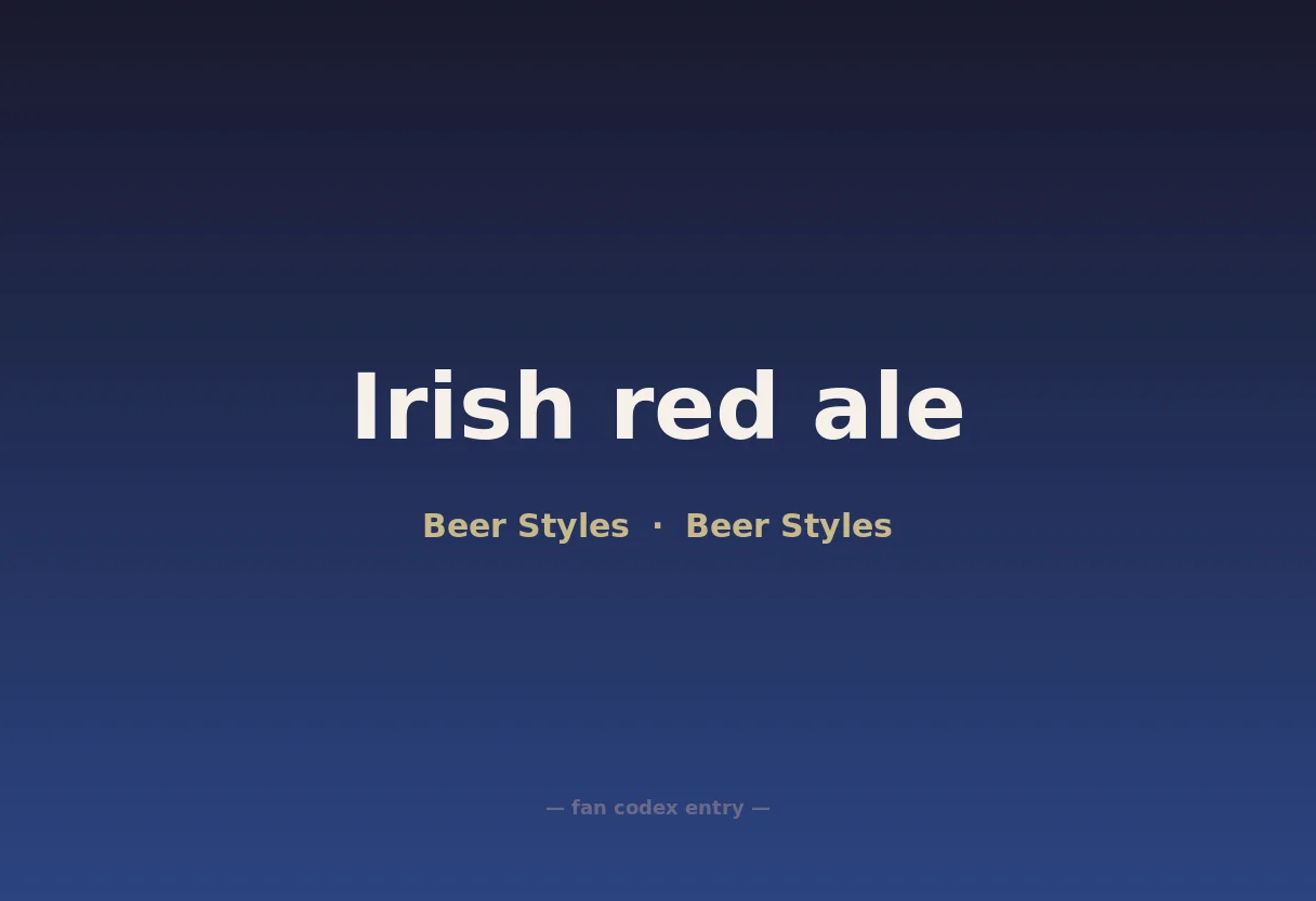Irish red ale