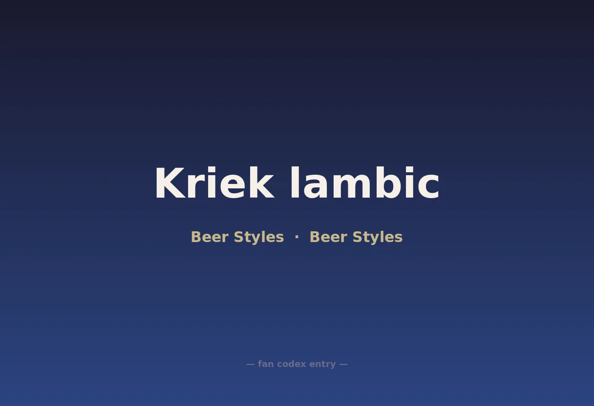 Kriek lambic