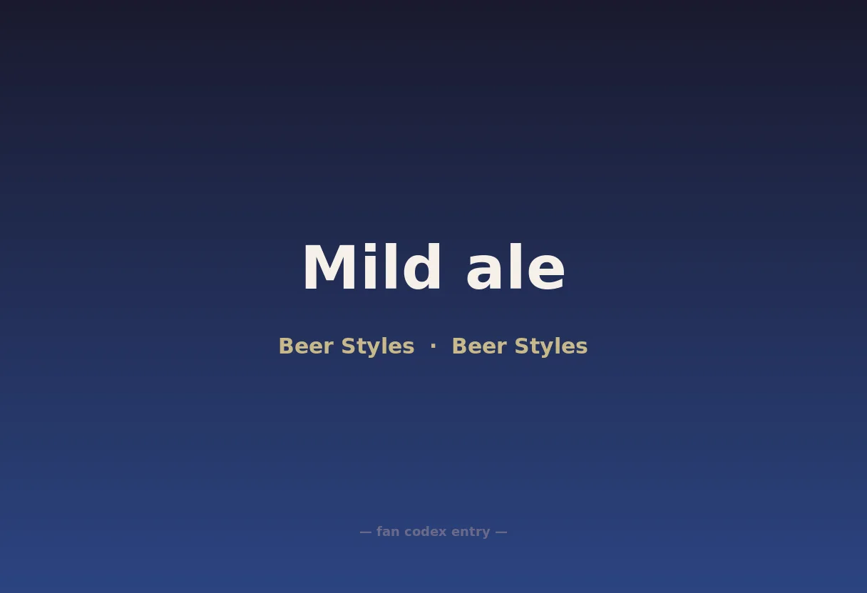 Mild ale