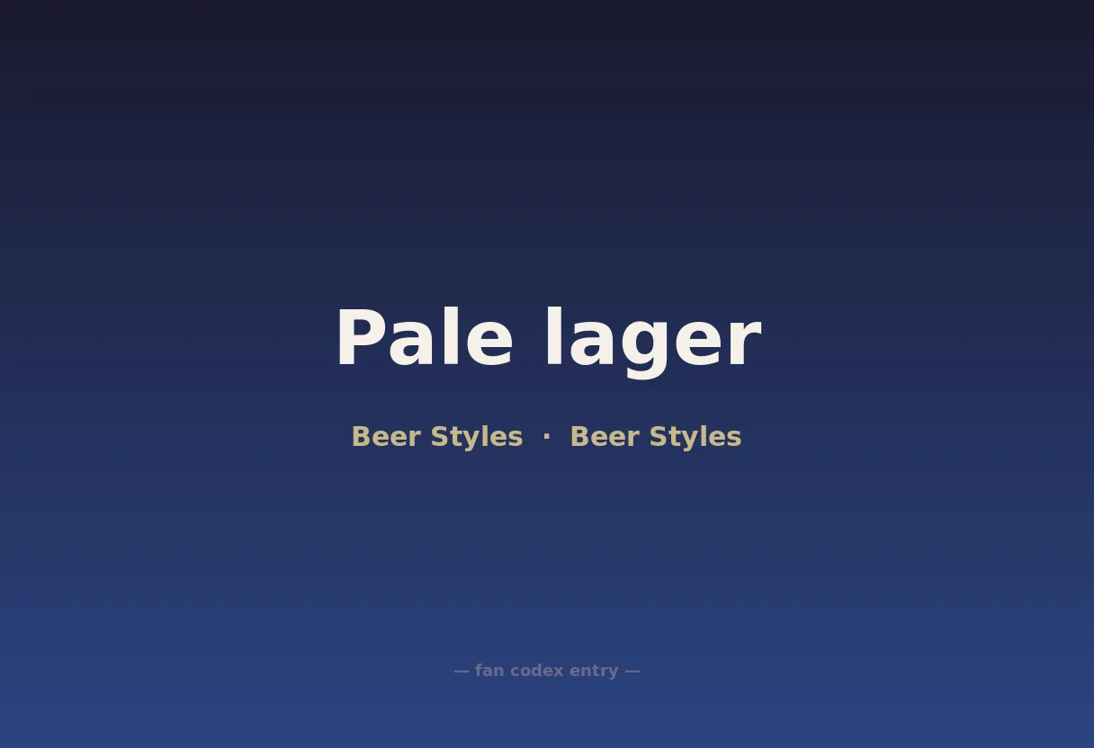 Pale lager