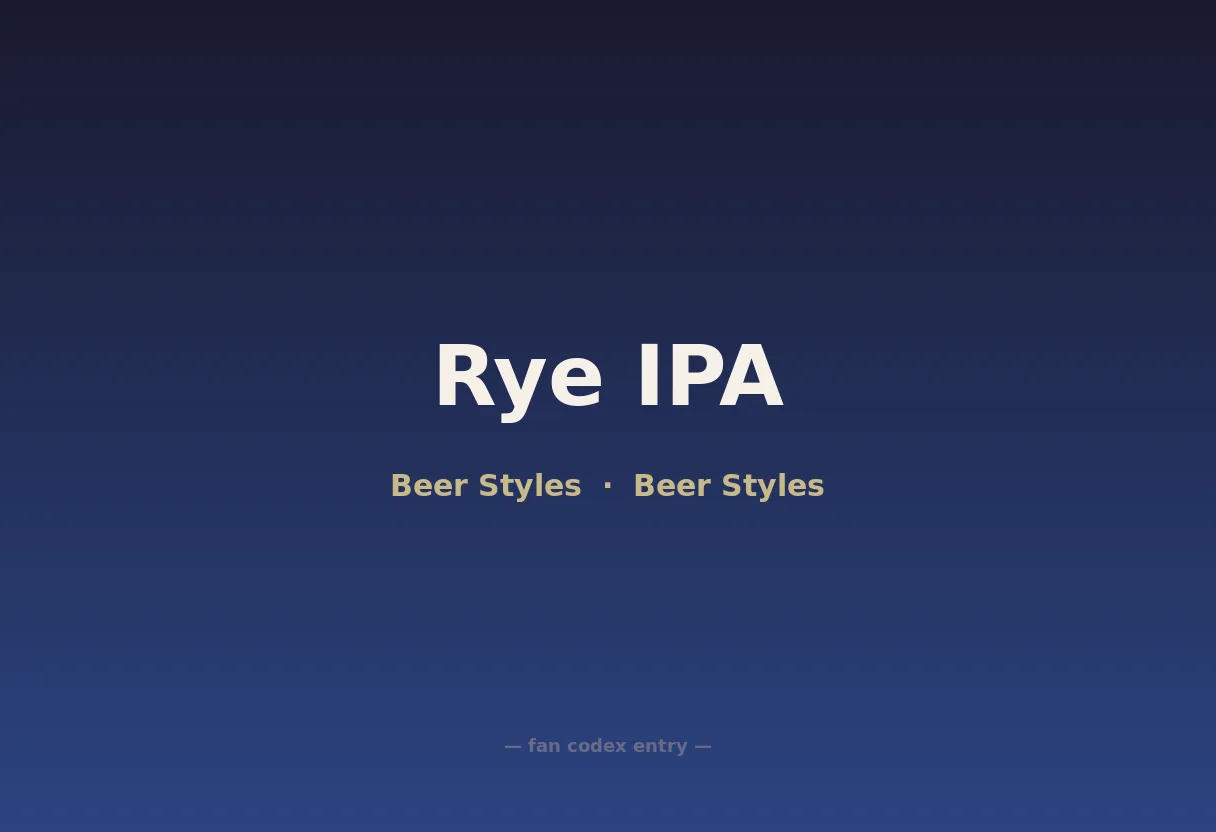 Rye IPA