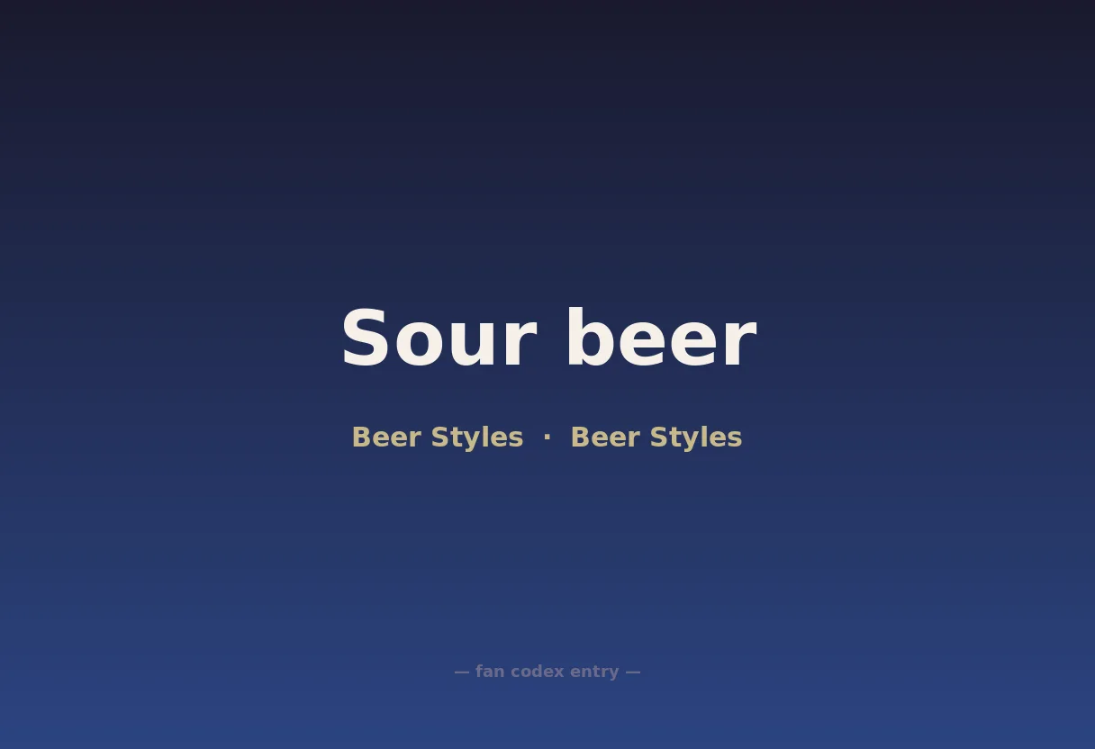 Sour beer