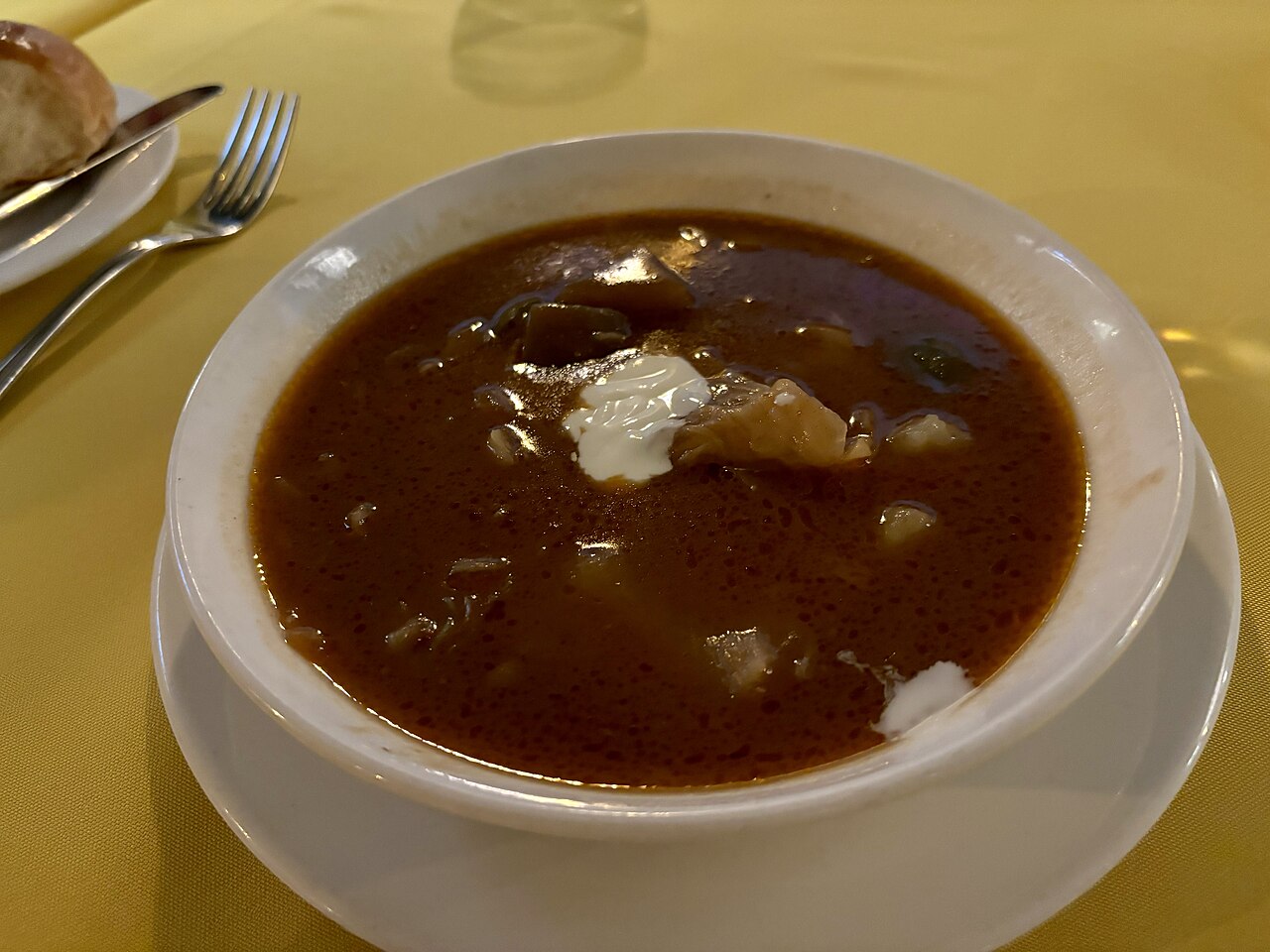 Cold beet soup