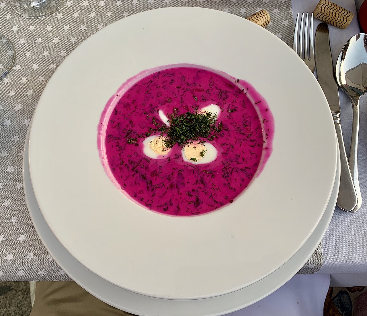 Cold beet soup