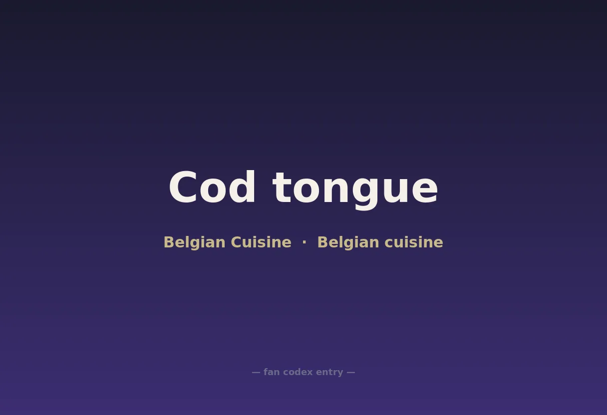 Cod tongue