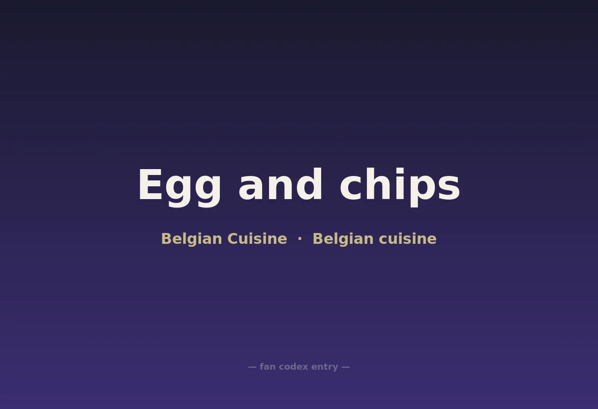 Egg and chips