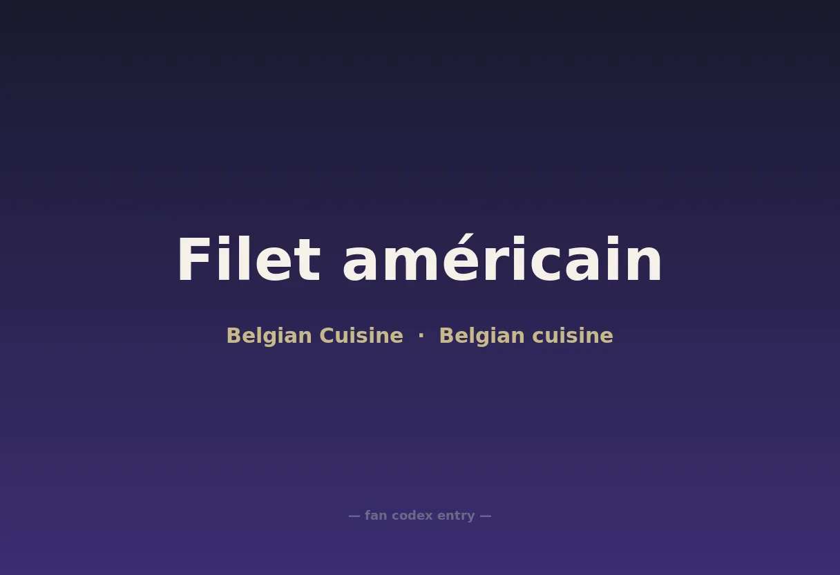 Filet américain