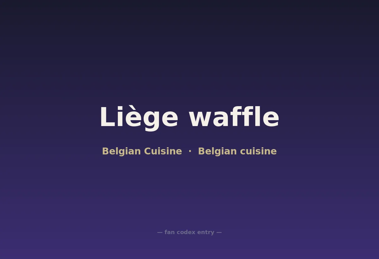 Liège waffle
