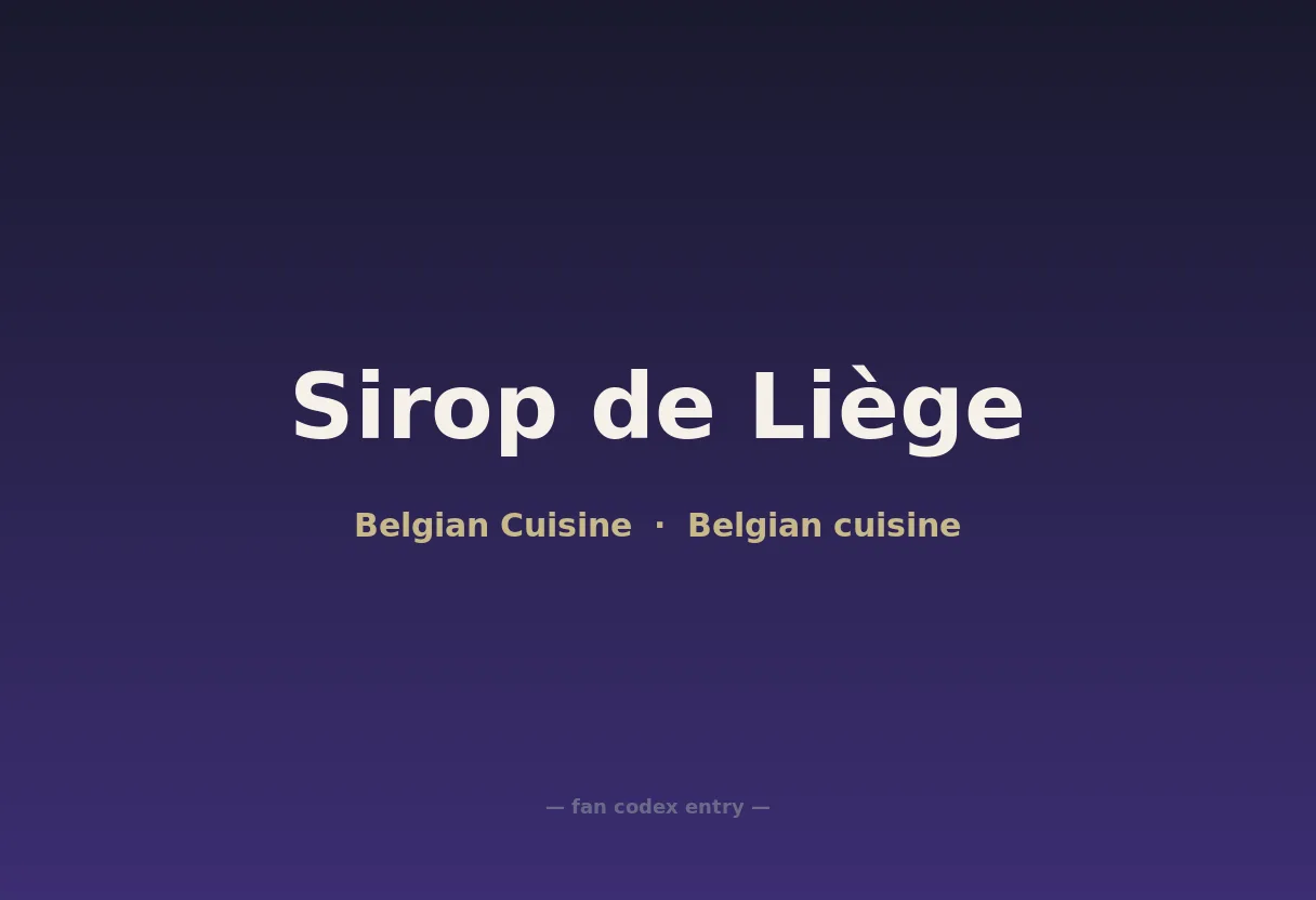 Sirop de Liège