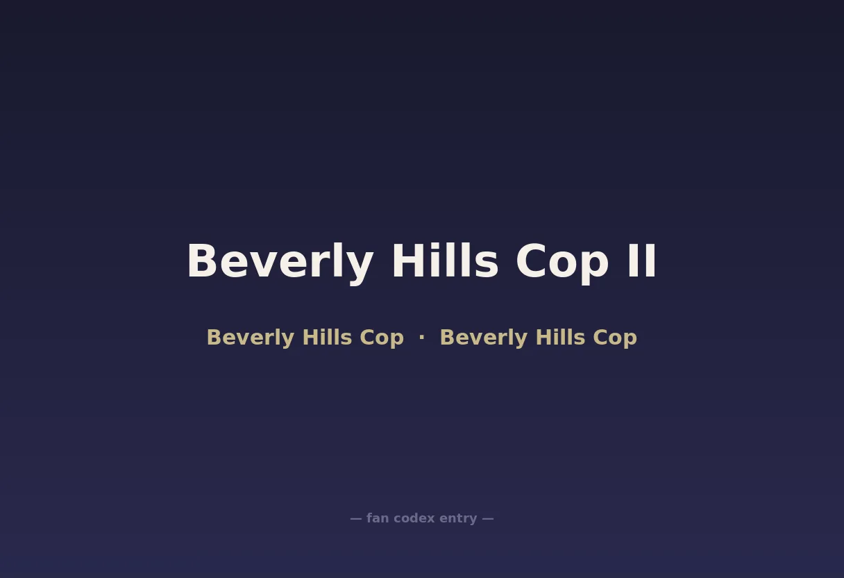 Beverly Hills Cop II