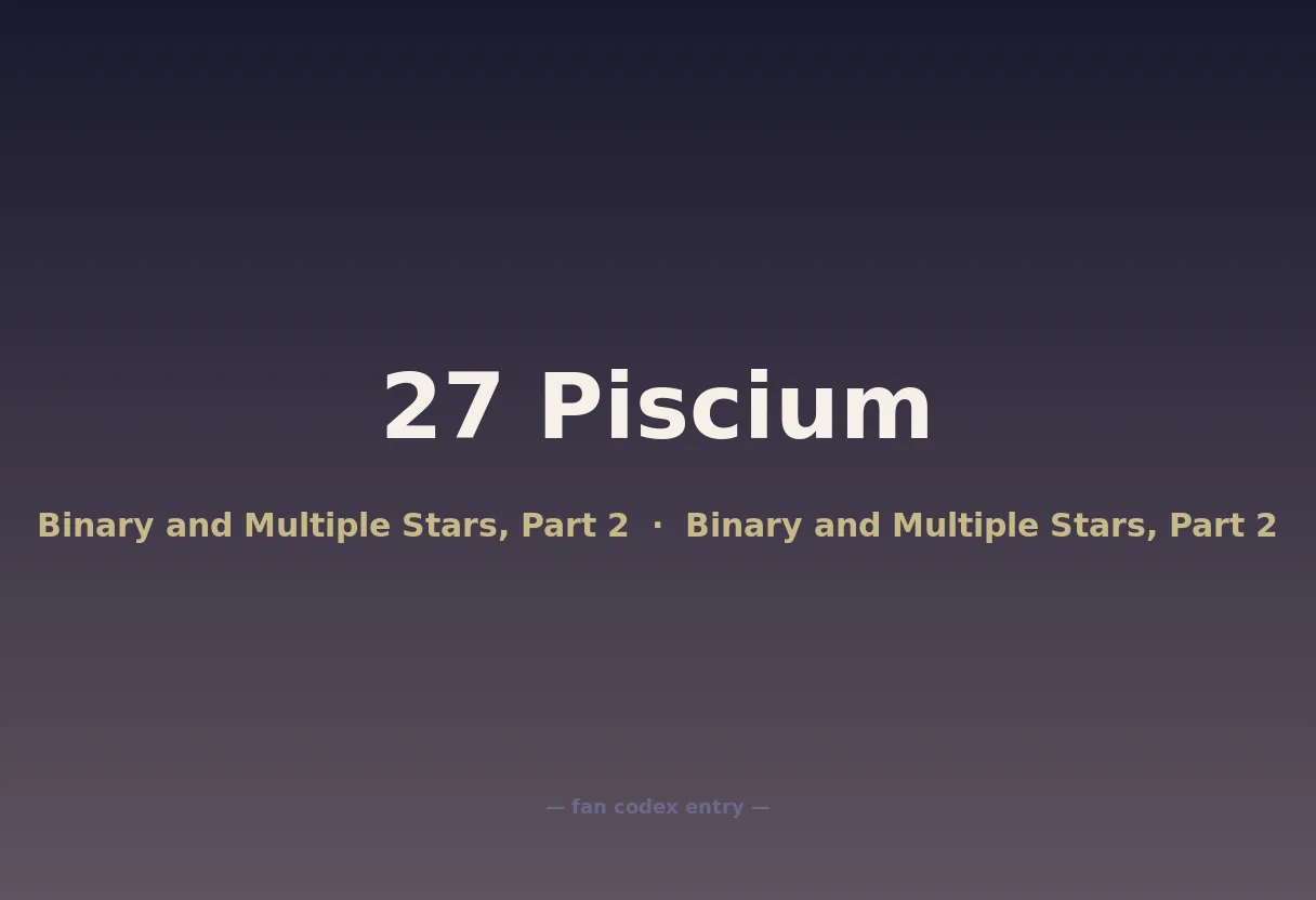 27 Piscium