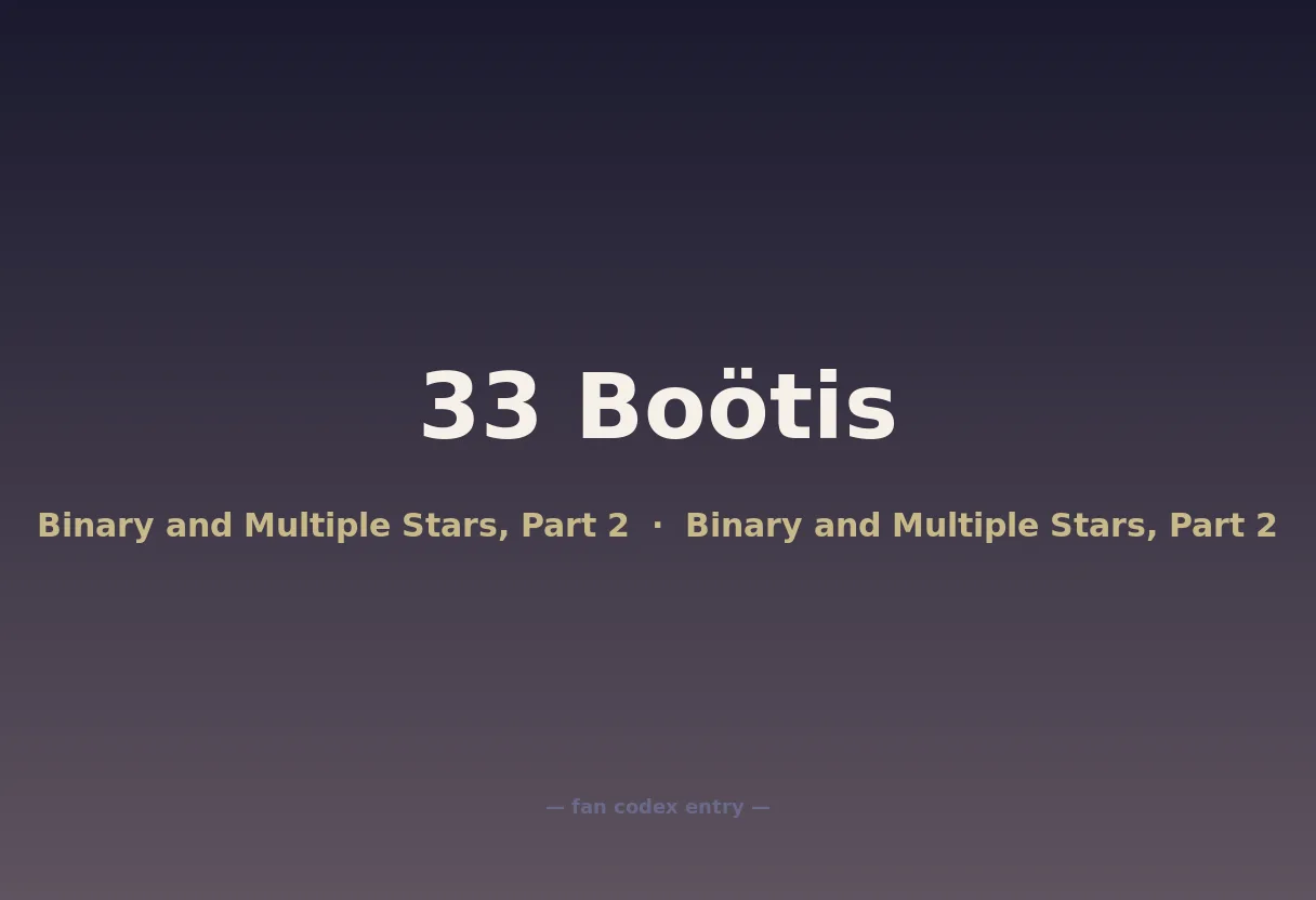 33 Boötis
