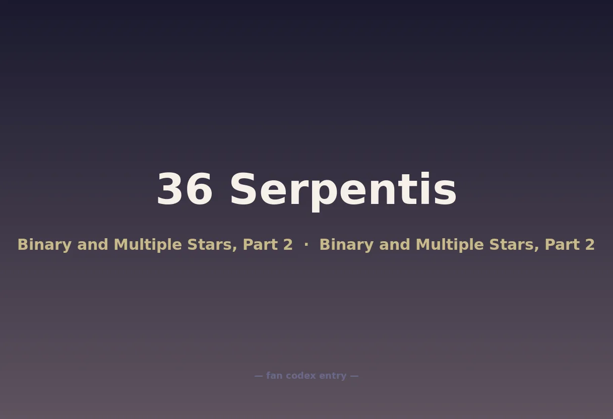 36 Serpentis