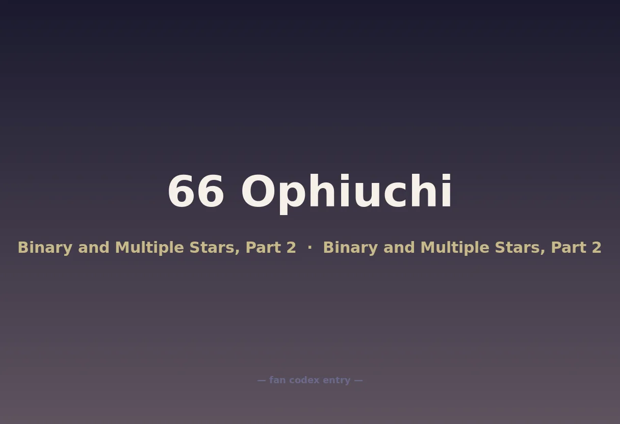 66 Ophiuchi