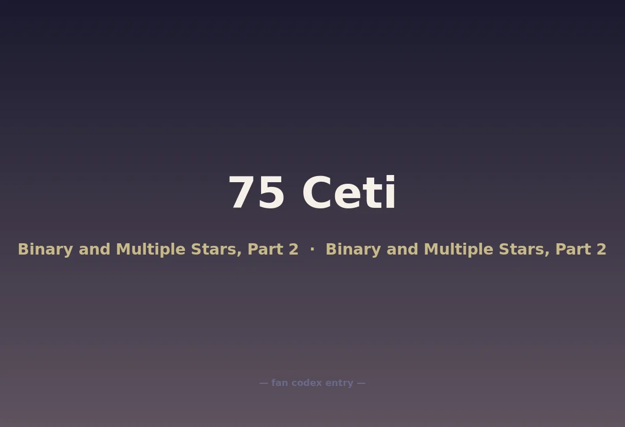 75 Ceti