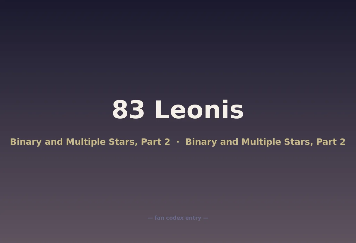 83 Leonis