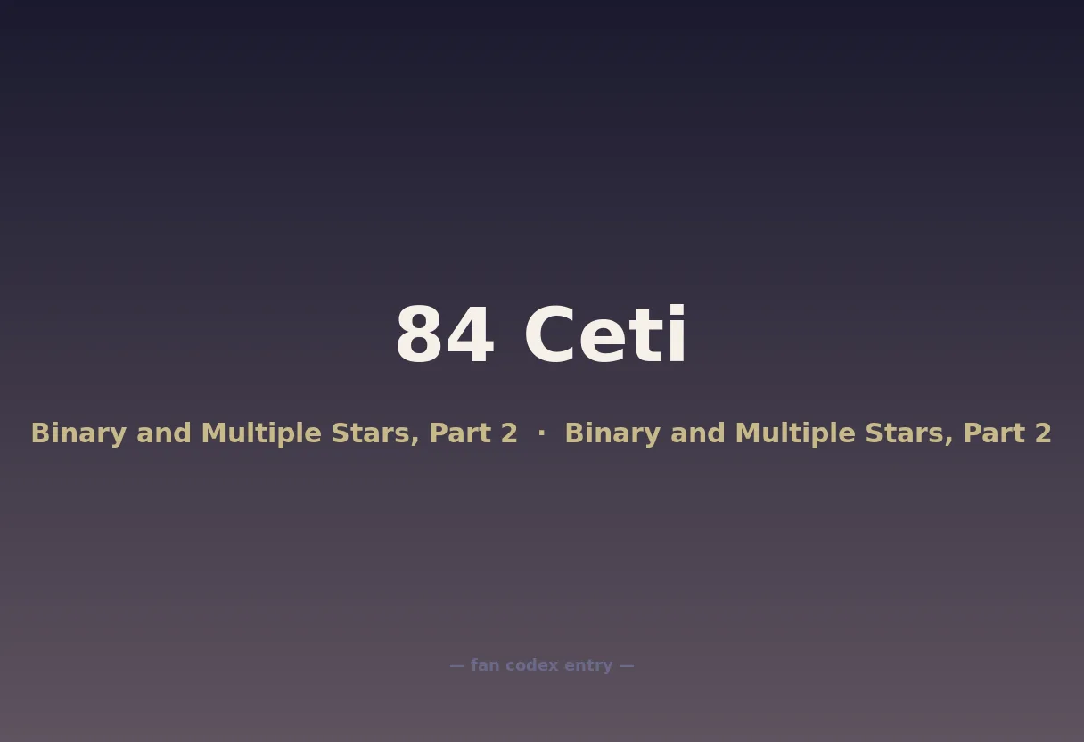 84 Ceti