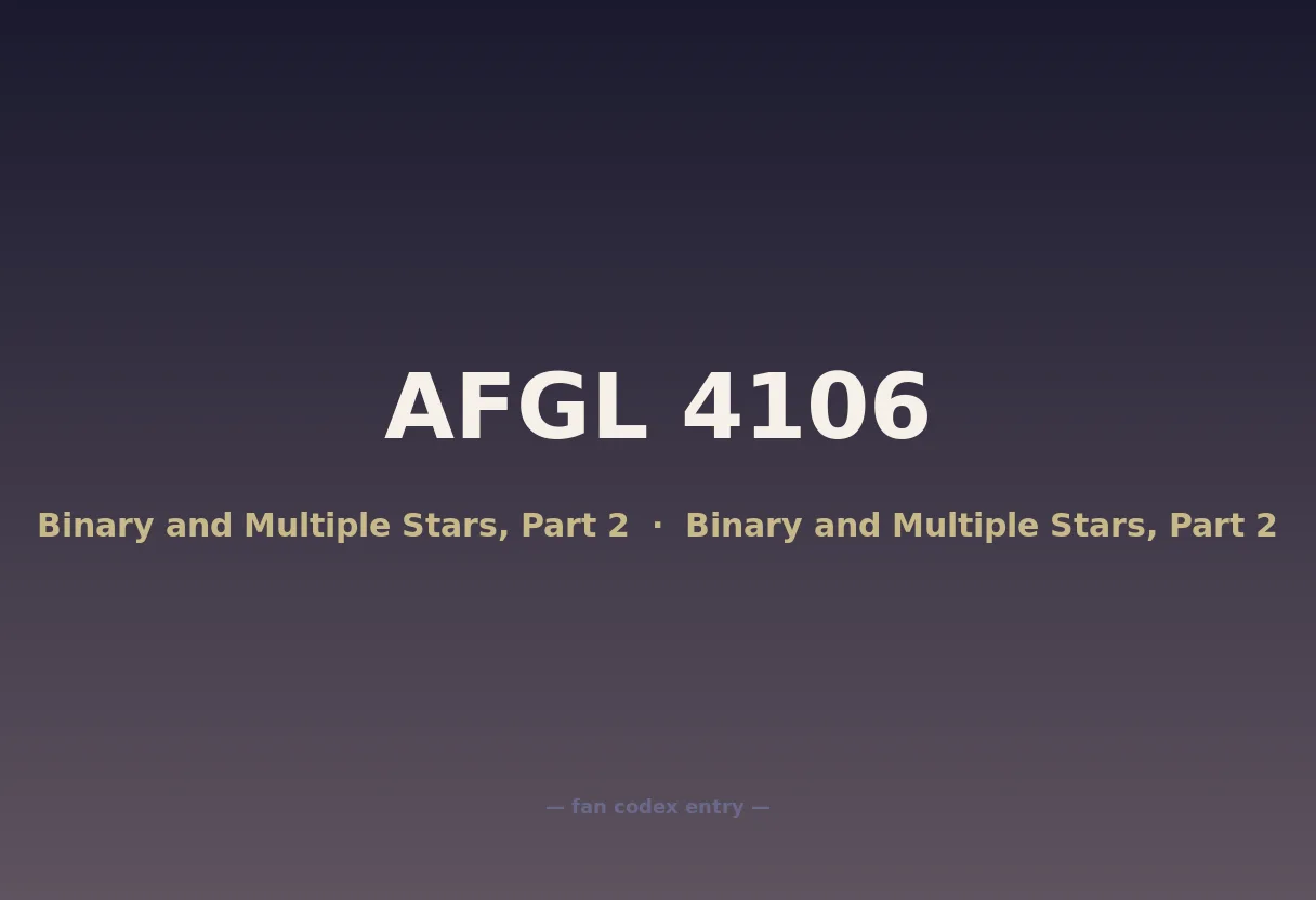 AFGL 4106