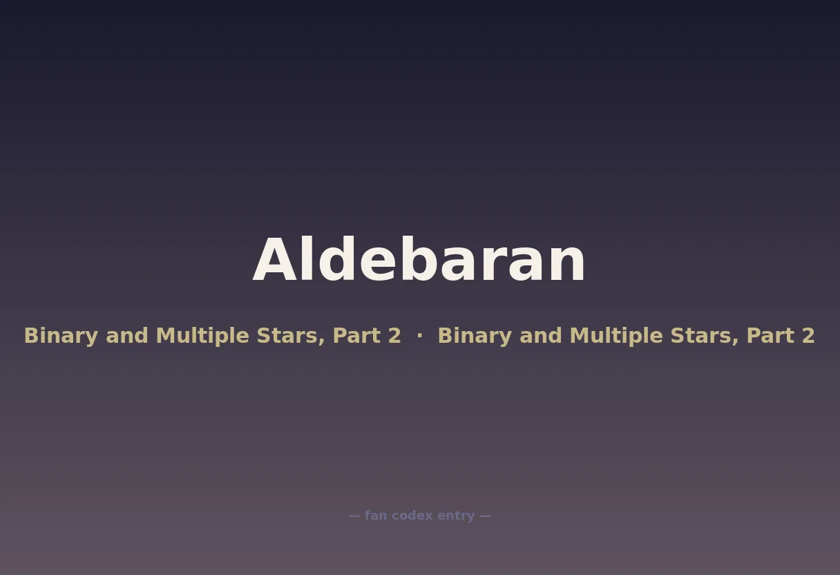 Aldebaran