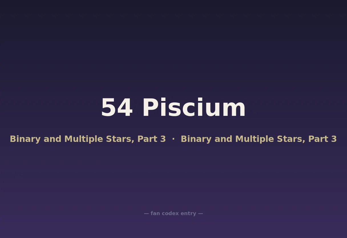 54 Piscium
