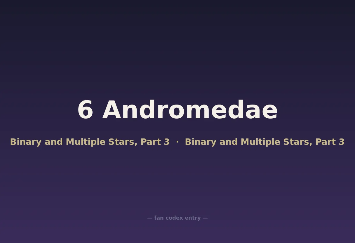 6 Andromedae