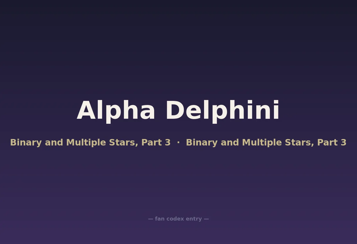 Alpha Delphini