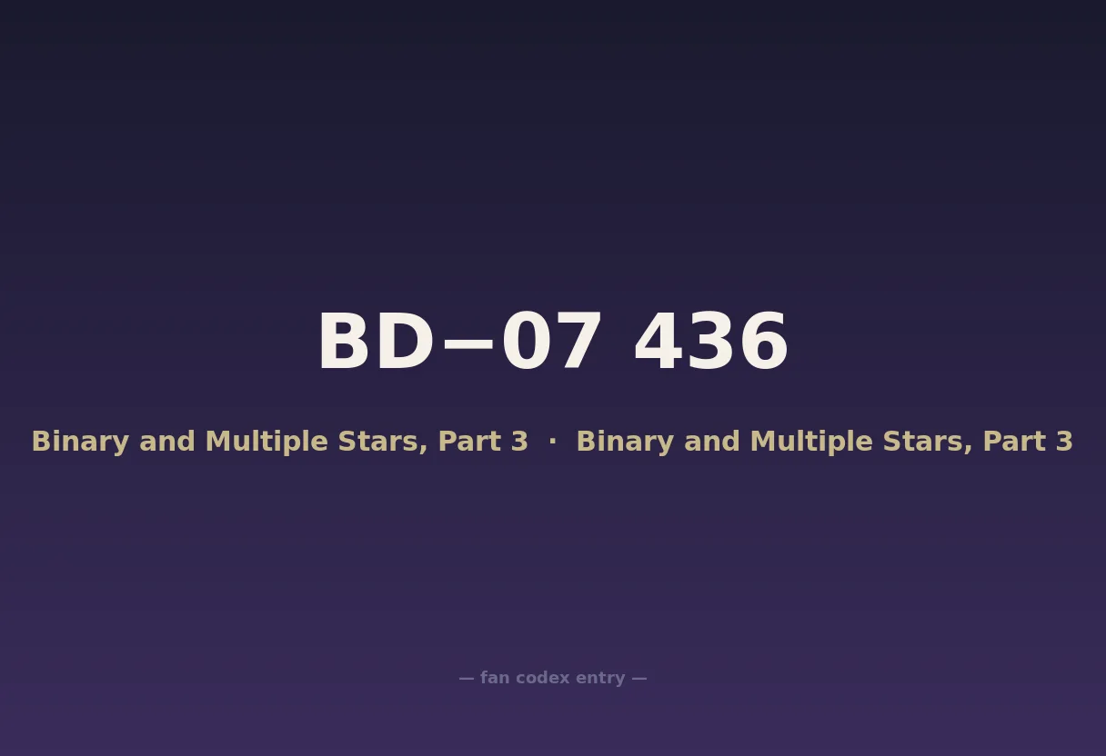 BD−07 436