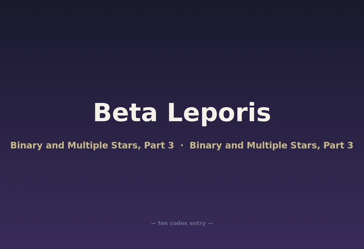 Beta Leporis