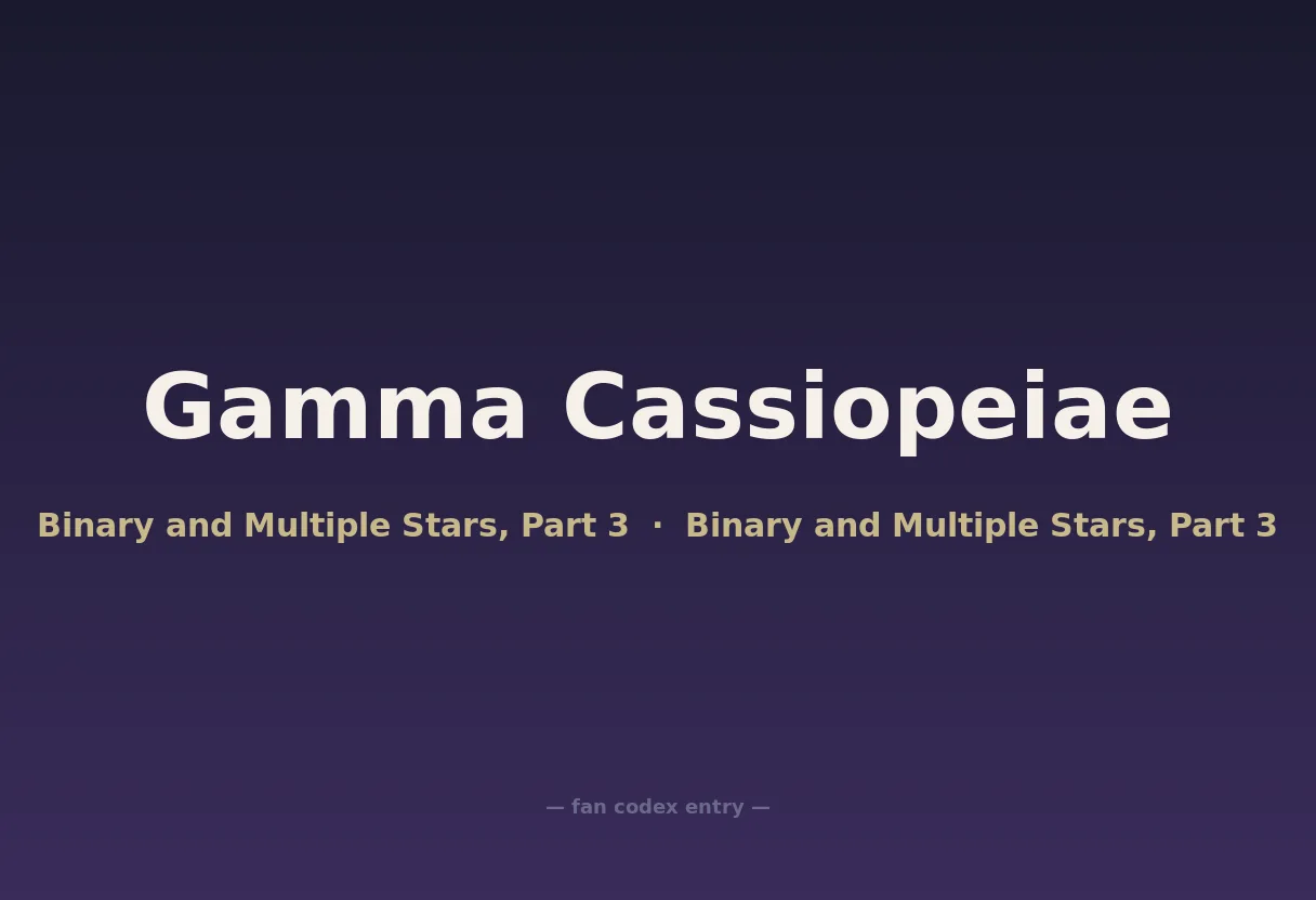 Gamma Cassiopeiae