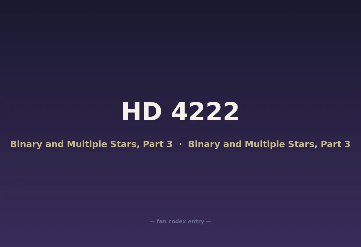 HD 4222