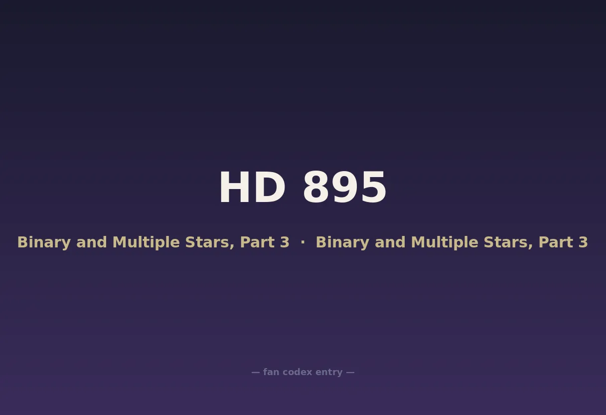 HD 895
