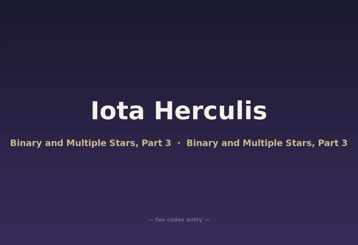 Iota Herculis