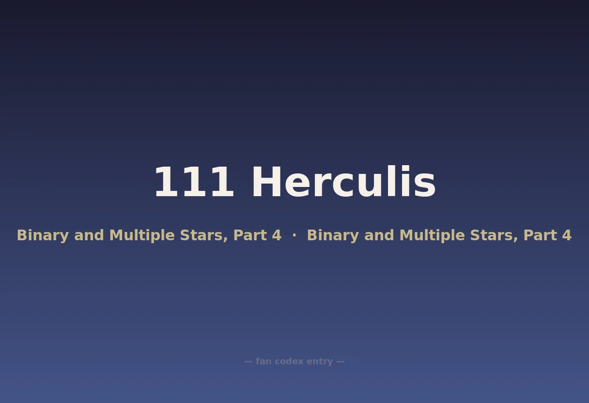 111 Herculis