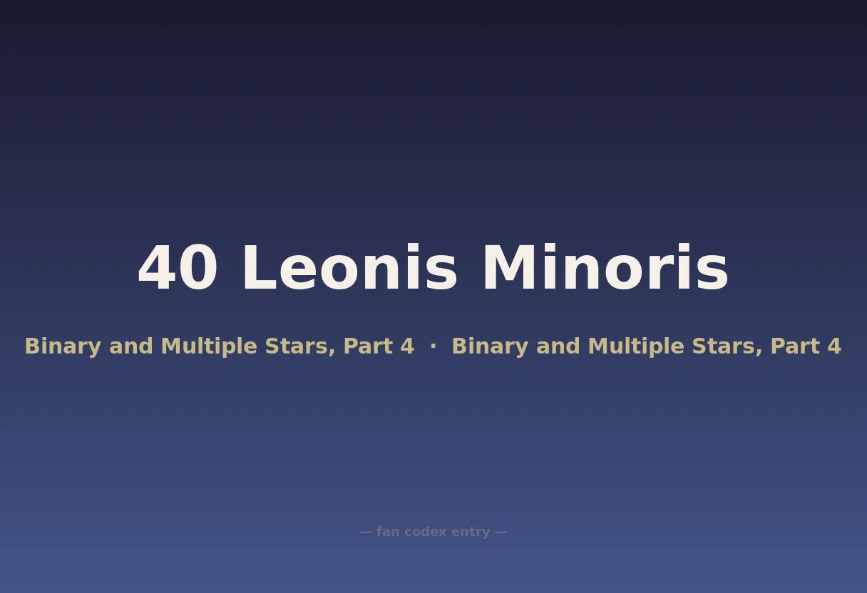 40 Leonis Minoris