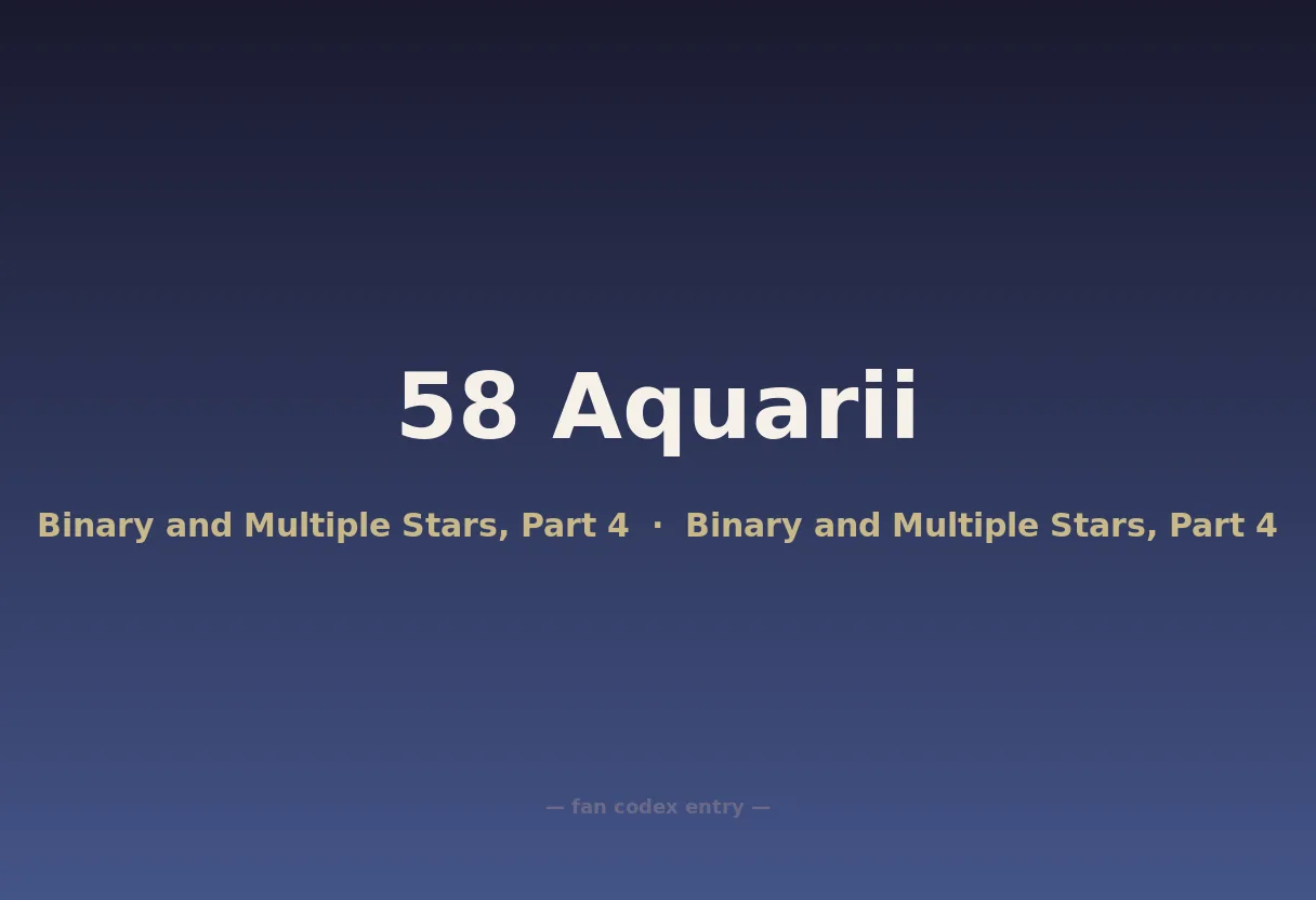 58 Aquarii