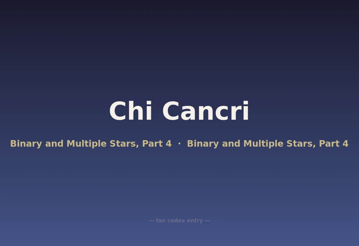 Chi Cancri