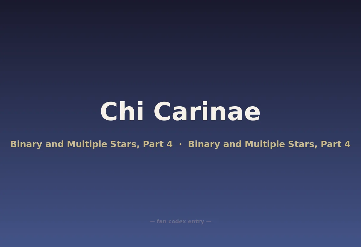 Chi Carinae