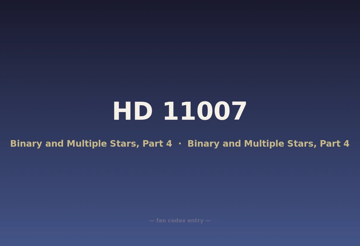 HD 11007