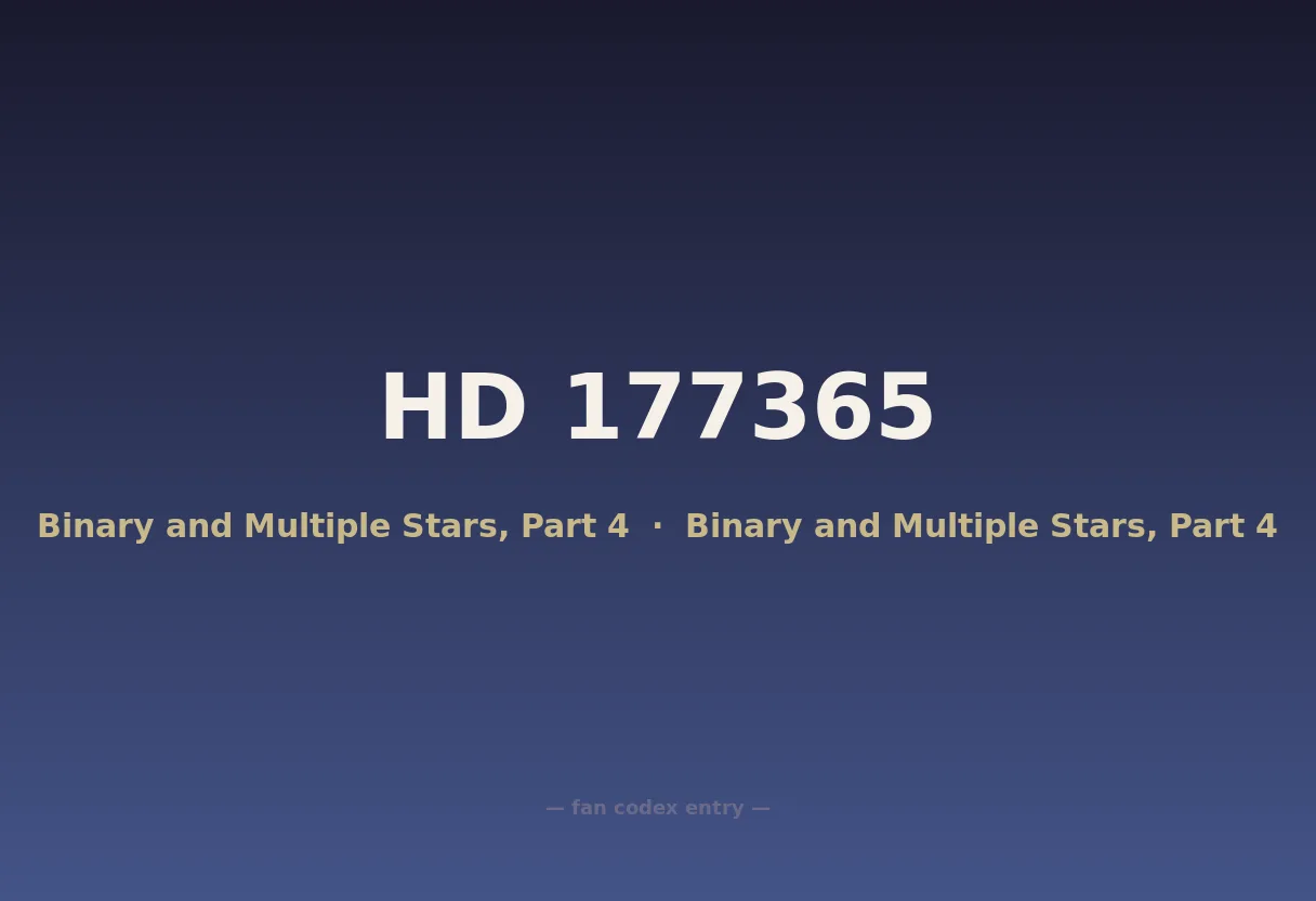 HD 177365