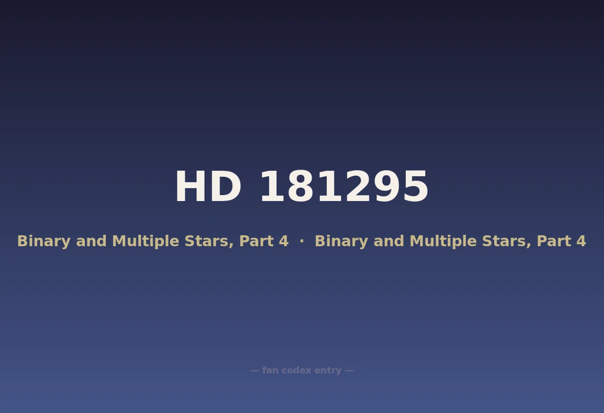 HD 181295